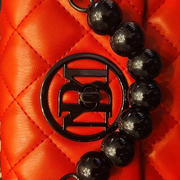 Badgley Mischka Red Crossbody Bag with Quilted Design - Picture 2 of 14